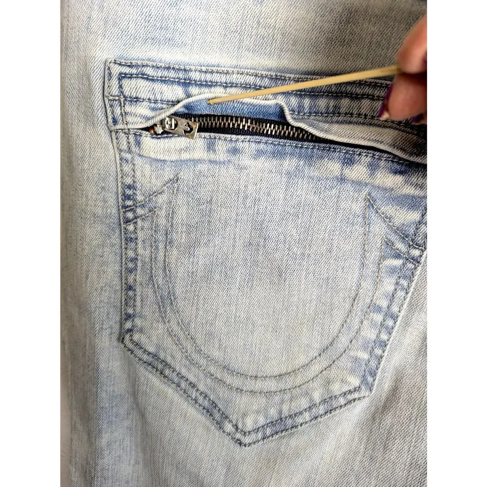 Tru religion world tour Mens Jeans Biker Waist 36